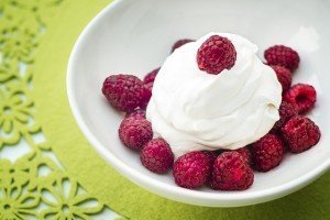 raspberries cream nutrition